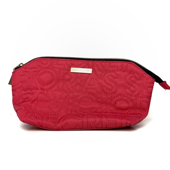 Victoria's Secret Handbags - NWOT VS Pink Zipper Canvas Cosmetic Bag